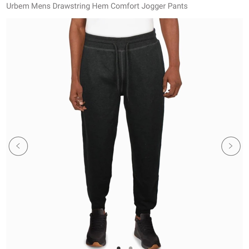 NOVAN URBEN - DRAWSTRING HEM COMFORT JOGGER PANTS
